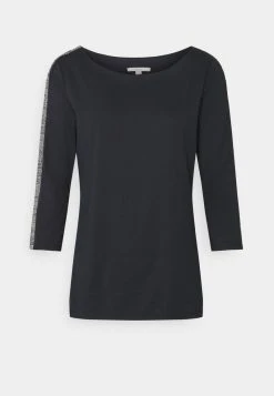 Esprit Damen ECOV LUREX - Langarmshirt - Black