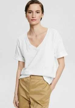 Esprit T-Shirt Basic - White | Damen