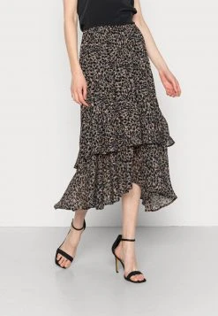 Esprit Damen GEORGETTE SKIRT - A-Linien-Rock - Anthracite