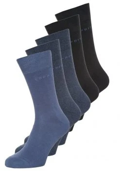 Esprit Herren SOLID-MIX 5-PACK SUSTAINABLE COTTON-MIX - Socken - Blue