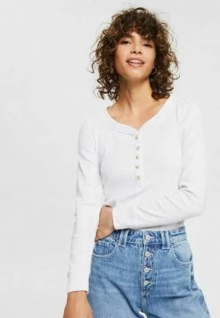 Esprit Damen LONGSLEEVE - Langarmshirt - White