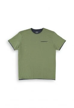 Esprit 2-IN-1 - T-Shirt Basic - Khaki Green | Herren