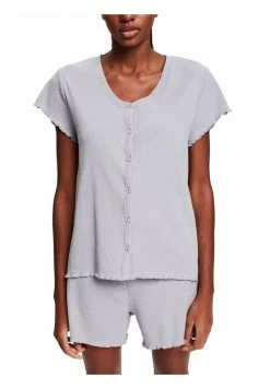 Esprit Damen SHORT SLEEVE/SHORTS - Pyjama - Light Blue Lavender