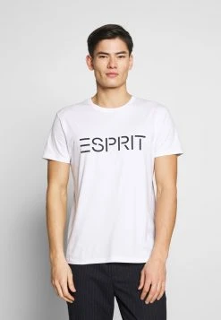 Esprit Herren LOGO - T-Shirt Print - White