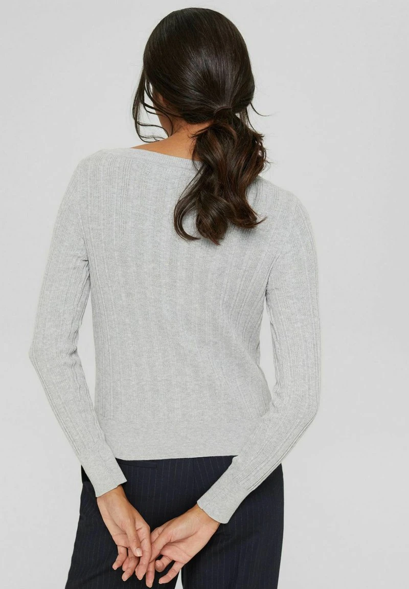 Esprit Damen Strickpullover - Light Grey 5 Esprit Damen Strickpullover - Light Grey – Bild 3