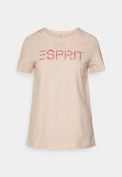 Esprit Damen T-Shirt Print - Nude