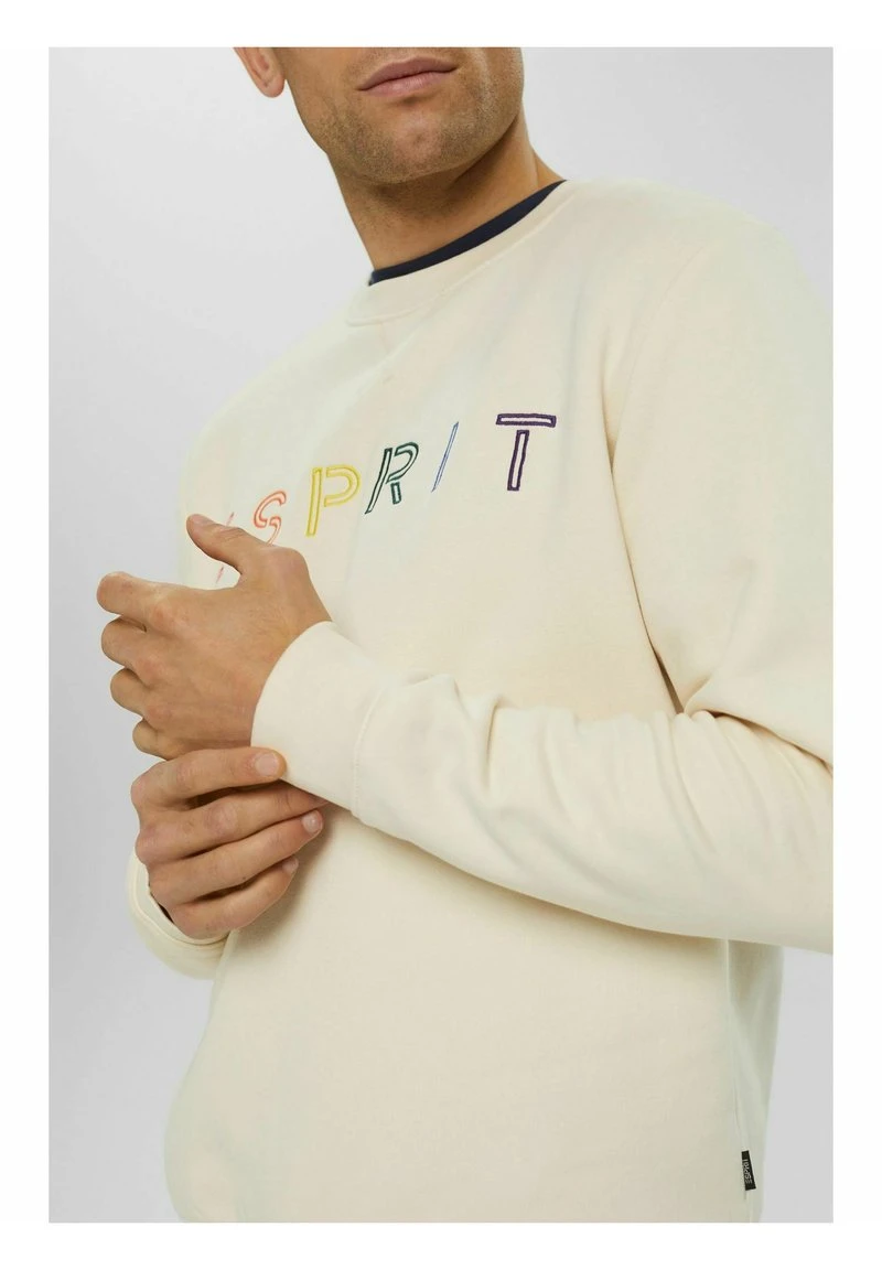 Esprit Herren Sweatshirt - Cream Beige 6 Esprit Herren Sweatshirt - Cream Beige – Bild 4