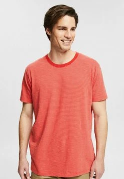 Esprit Herren T-Shirt Print - Red Orange