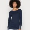 Esprit LONGSLEEVE CUFF - Langarmshirt - Navy | Damen -Esprit Verkäufe 2024 77f87df64f3d4de985305a1948dffc0c