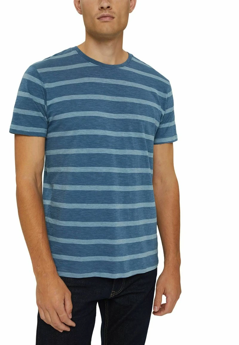 Esprit Herren REGULAR FIT - T-Shirt Print - Light Blue, Blue 7 Esprit Herren REGULAR FIT - T-Shirt Print - Light Blue, Blue – Bild 5