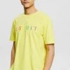 Esprit Herren T-Shirt Print - Yellow