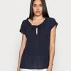 Esprit Damen BLOUSE - T-Shirt Print - Navy -Esprit Verkäufe 2024 79a5d64e7dfa474b991b46a85b375cae
