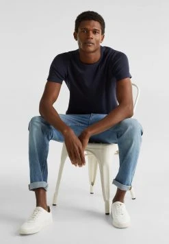 Esprit Herren RIPP-SHIRT AUS 100%25 BAUMWOLLE - T-Shirt Basic - Navy -Esprit Verkäufe 2024 79aca75010d64036ad2838df1fd2daab