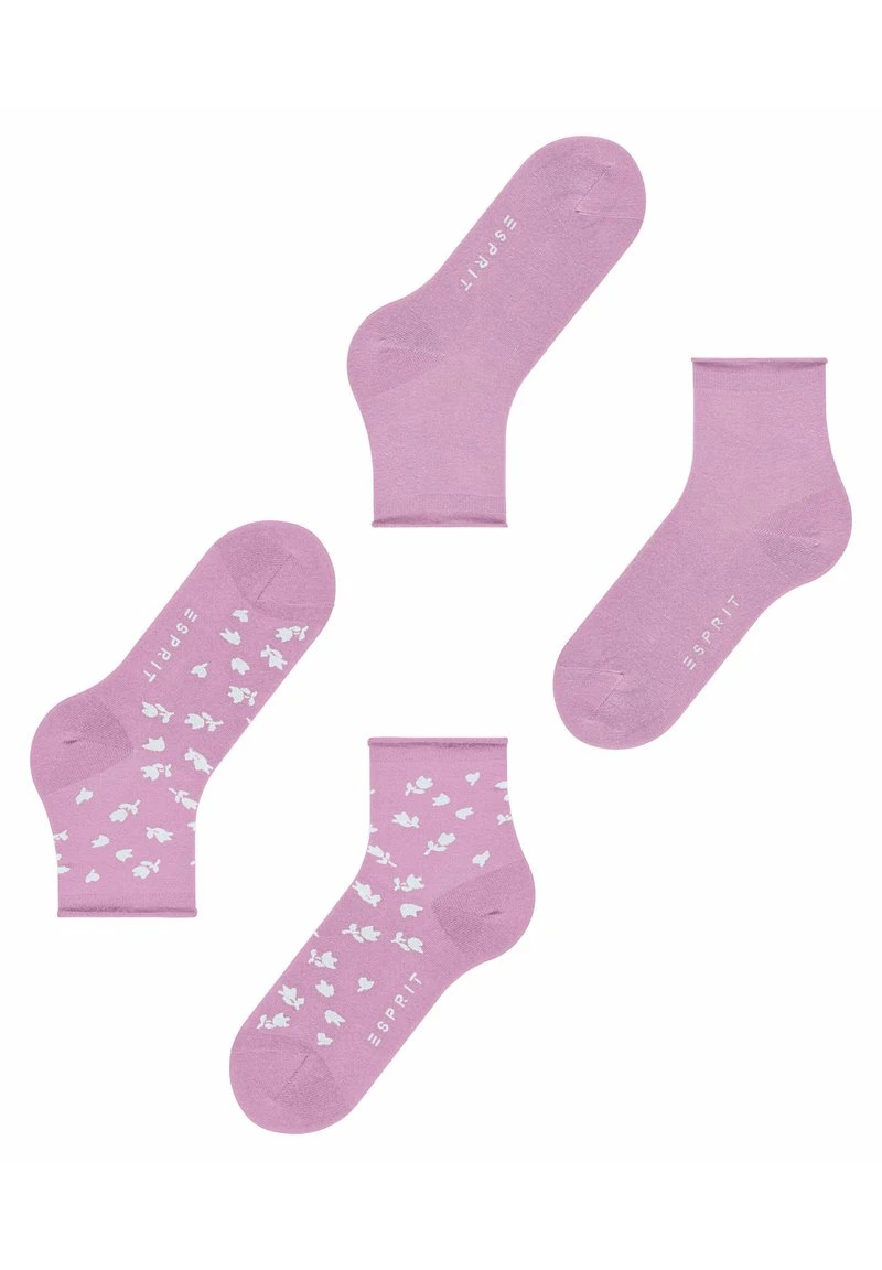 Esprit Damen FLOWER 2-PACK - Socken - Orchid 3 Esprit Damen FLOWER 2-PACK - Socken - Orchid
