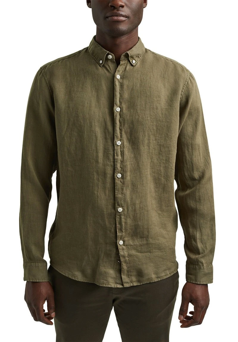 Esprit Herren Hemd - Dark Khaki 8 Esprit Herren Hemd - Dark Khaki – Bild 6