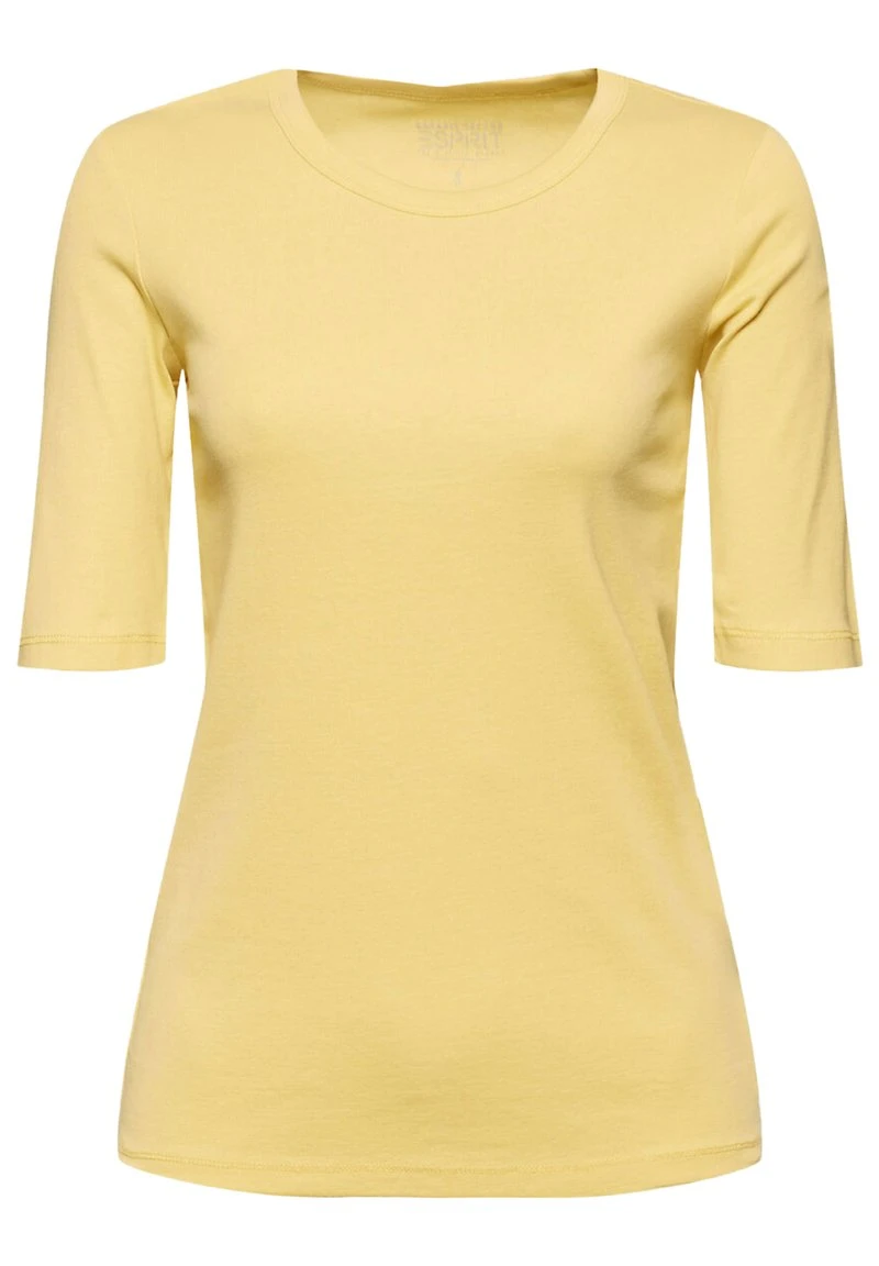 Esprit Damen T-Shirt Basic - Sunflower Yellow 7 Esprit Damen T-Shirt Basic - Sunflower Yellow – Bild 5