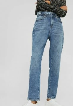 Esprit Damen Jeans Straight Leg - Blue Denim