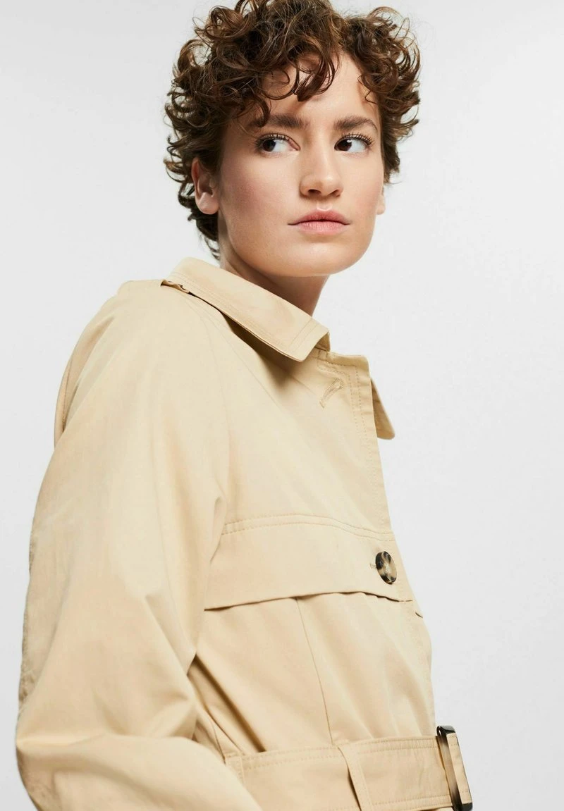 Esprit Damen KURZER - Trenchcoat - Sand 7 Esprit Damen KURZER - Trenchcoat - Sand – Bild 5