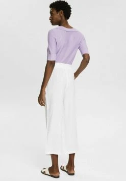Esprit MIT VERKÜRZTEM BEIN - Stoffhose - White | Damen -Esprit Verkäufe 2024 7c5c81a7bd0f4b1d877efc53de91fd15