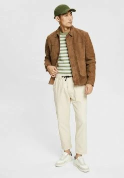 Esprit Herren MIT KORDELZUGBUND - Stoffhose - Cream Beige -Esprit Verkäufe 2024 7ca354624b5e45f49f280714da2c3c2f