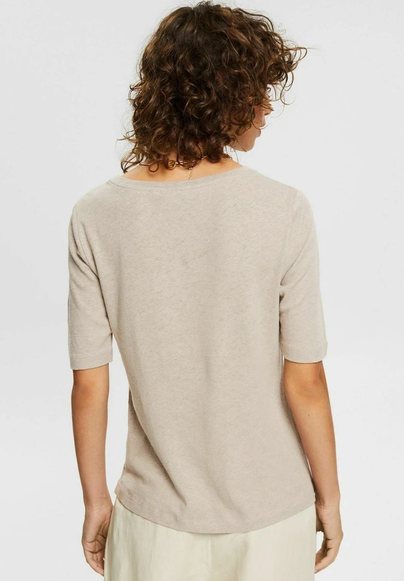 Esprit Damen T-Shirt Basic - Light Taupe 5 Esprit Damen T-Shirt Basic - Light Taupe – Bild 3