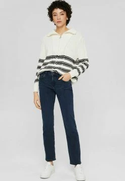 Esprit Damen MEDIUM RISE STRAIGHT - Jeans Straight Leg - Blue Black -Esprit Verkäufe 2024 7e5b112cd30141e8993e71b3c817395f