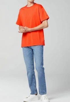 Esprit T-Shirt Print - Orange | Herren