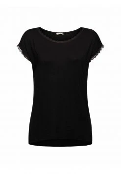 Esprit Damen PYJAMA - Nachtwäsche Shirt - Black -Esprit Verkäufe 2024 7ee4b119a4f74655b17c3b29ad32ec6e