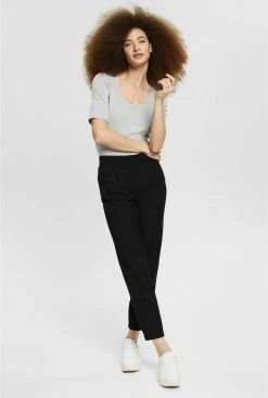 Esprit Damen T-Shirt Basic - Light Grey -Esprit Verkäufe 2024 7f671f419be54bcfa969ee658c73c6b3