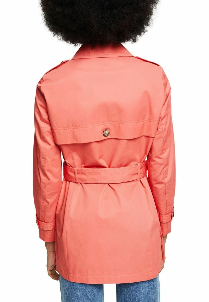 Esprit Damen KURZER - Trenchcoat - Coral 5 Esprit Damen KURZER - Trenchcoat - Coral – Bild 3