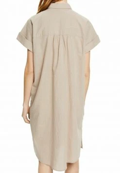 Esprit SHIRT - Blusenkleid - Light Taupe | Damen -Esprit Verkäufe 2024 81b81fc81e7f409082cc16481e95f6fd