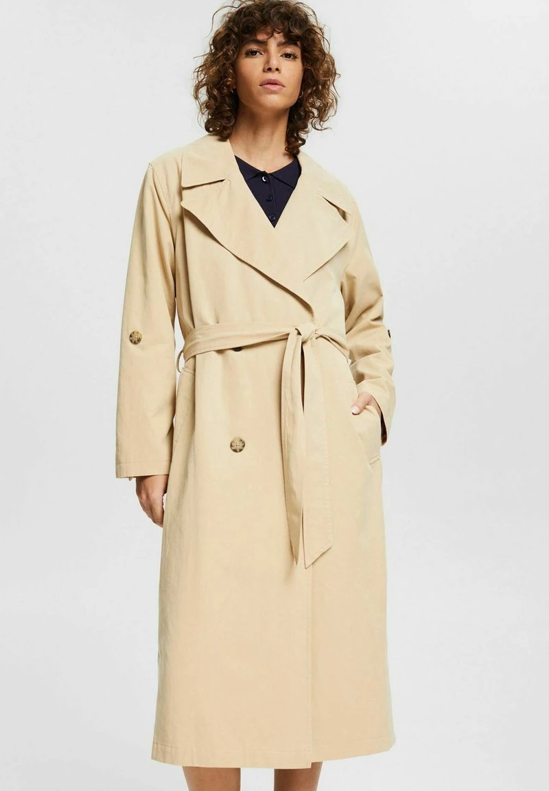 Esprit Damen MIT BINDEGÜRTEL - Trenchcoat - Sand 3 Esprit Damen MIT BINDEGÜRTEL - Trenchcoat - Sand