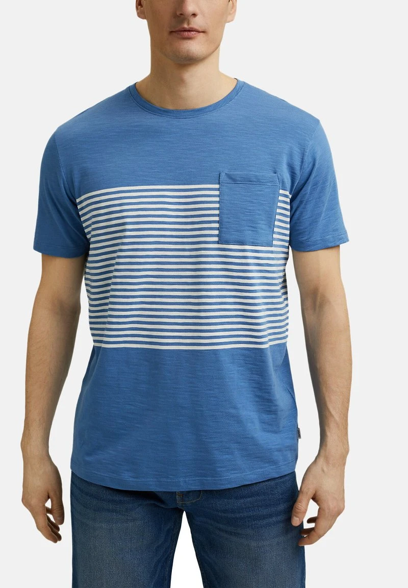 Esprit Herren T-Shirt Print - Blue 5 Esprit Herren T-Shirt Print - Blue – Bild 3