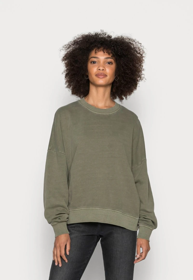 Esprit Damen COO F GMT DYE - Sweatshirt - Dark Khaki 3 Esprit Damen COO F GMT DYE - Sweatshirt - Dark Khaki
