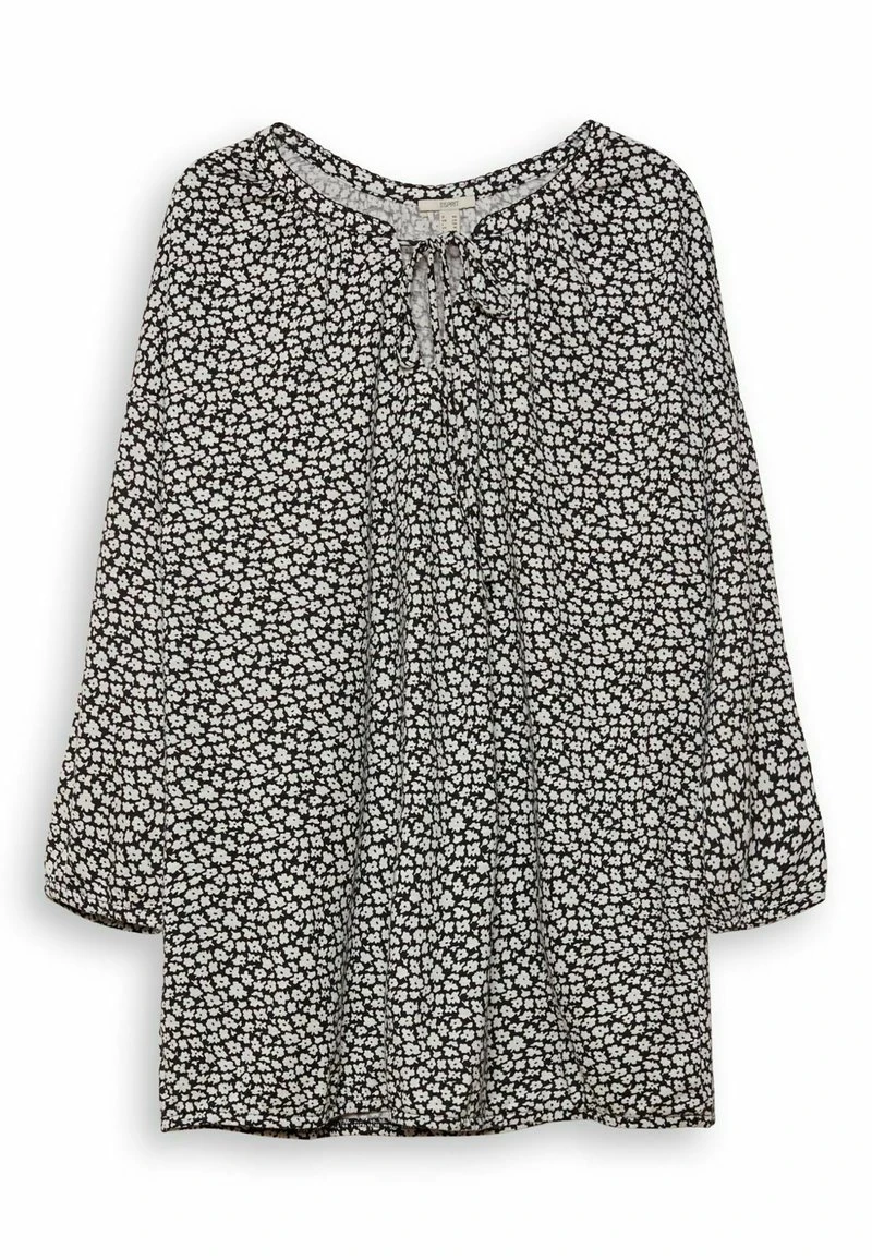 Esprit Damen CURVY MILLEFLEUR-LONGSLEEVE - Langarmshirt - Black 3 Esprit Damen CURVY MILLEFLEUR-LONGSLEEVE - Langarmshirt - Black