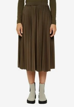 Esprit Damen A-Linien-Rock - Dark Khaki
