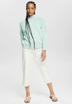 Esprit Damen MIT STICKEREI - Sweatshirt - Dusty Green -Esprit Verkäufe 2024 88ae494263114f5982bea28cb07e17fe