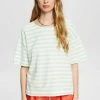Esprit Damen MIT STREIFENMUSTER - T-Shirt Print - Pastel Green -Esprit Verkäufe 2024 88fcab51c0be40518e063226ad3faa86
