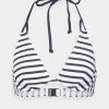 Esprit Damen HAMPTONS BEACH HIGH APEX BRA STRIPE - Bikini-Top - Navy
