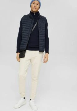 Esprit Herren Strickpullover - Navy -Esprit Verkäufe 2024 8b09aa89f67d4c848e2460e812386693