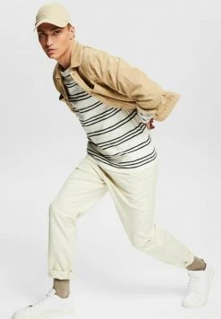 Esprit Herren MIT STREIFENMUSTER - Strickpullover - Off White -Esprit Verkäufe 2024 8b8fa1fe26cd4f28b906f4bc419faaeb