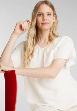 Esprit Damen FASHION - Bluse - Off White -Esprit Verkäufe 2024 8bd09cea24bf4f73b3cb260e7b22775c