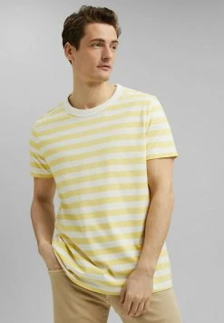 Esprit Herren FASHION - T-Shirt Print - Light Yellow