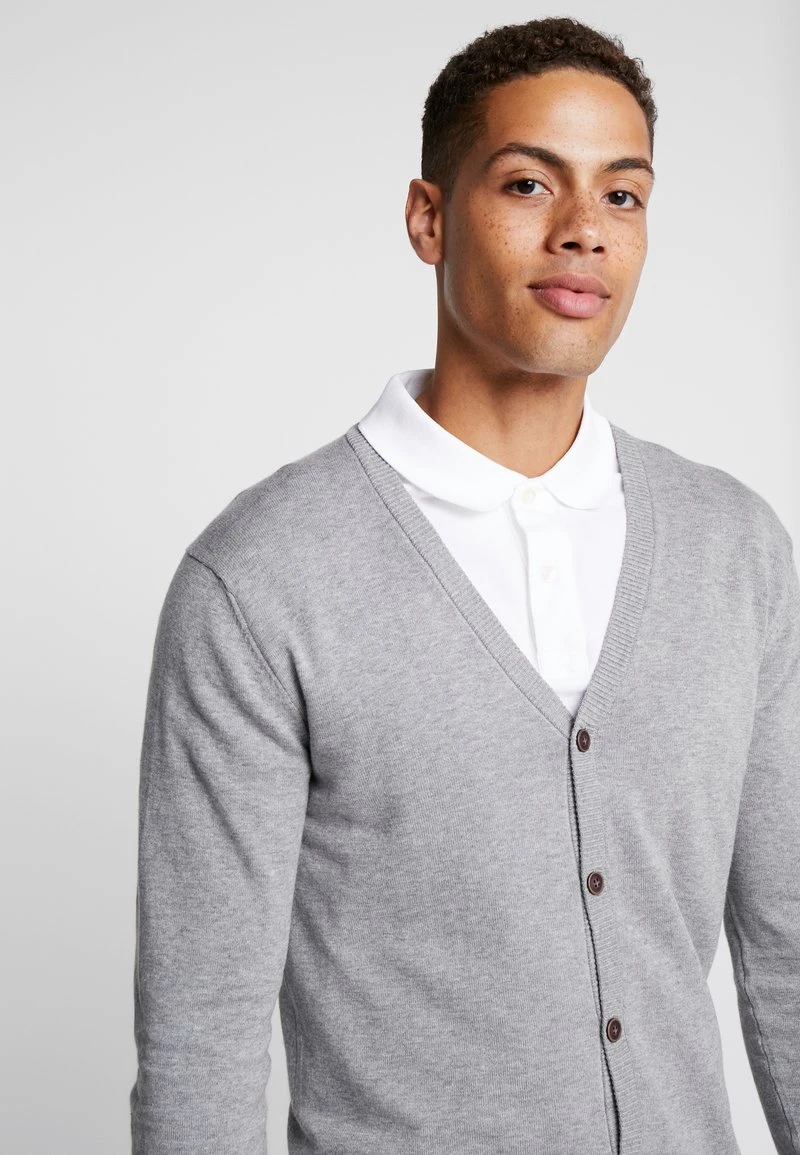 Esprit Herren BUTTON CARD - Strickjacke - Grey 6 Esprit Herren BUTTON CARD - Strickjacke - Grey – Bild 4