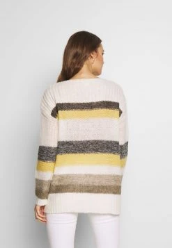 Esprit STRIPED - Strickpullover - Dusty Yellow | Damen -Esprit Verkäufe 2024 8cf9c9bfda9e419aabcfd4a6ad6493e2