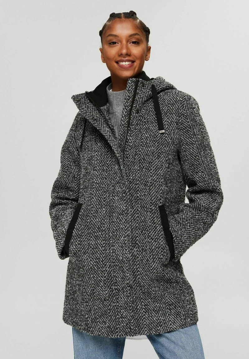 Esprit Damen Klassischer Mantel - Anthracite 5 3 Esprit Damen Klassischer Mantel - Anthracite 5