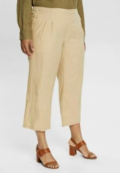 Esprit Damen CURVY - Stoffhose - Sand