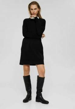 Esprit Strickkleid - Black | Damen -Esprit Verkäufe 2024 8f1305bf51264226921efde99f9743bc
