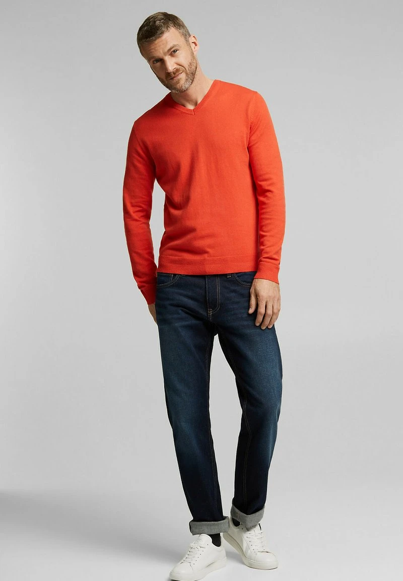 Esprit Strickpullover - Orange | Herren 4 Esprit Strickpullover - Orange | Herren – Bild 2