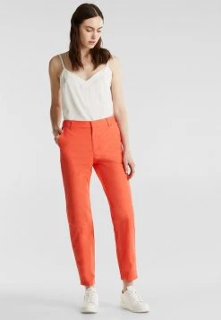 Esprit CHINO MIT GUMMIZUGBUND, 100%25 ORGANIC COTTON - Chino - Coral | Damen -Esprit Verkäufe 2024 9032fece1d7f4788ae0617504e2555fd